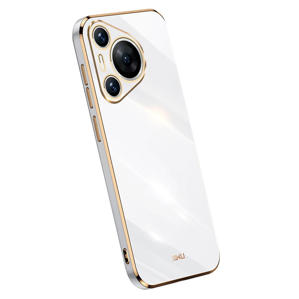 XINLI For Huawei Pura 70 Case Flexible TPU Electroplated Back Phone Cover