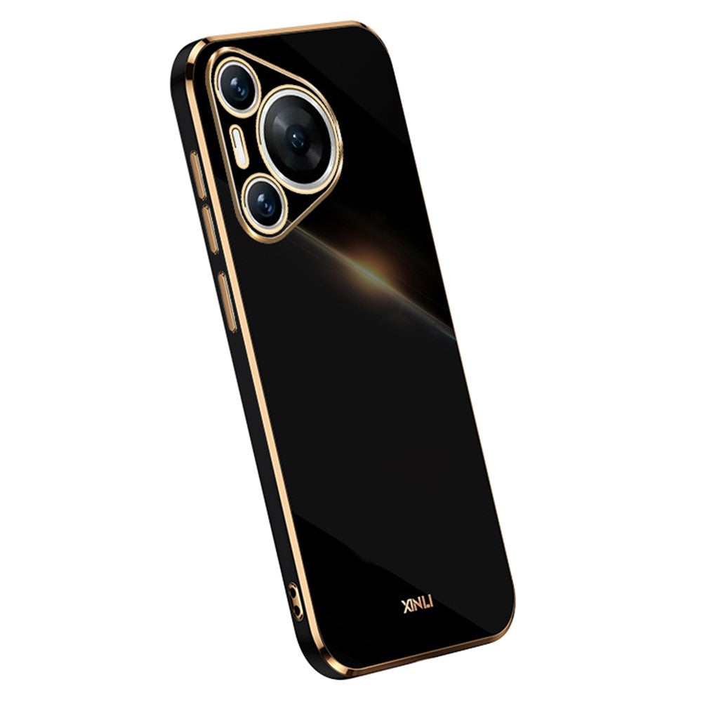 XINLI For Huawei Pura 70 Case Flexible TPU Electroplated Back Phone Cover