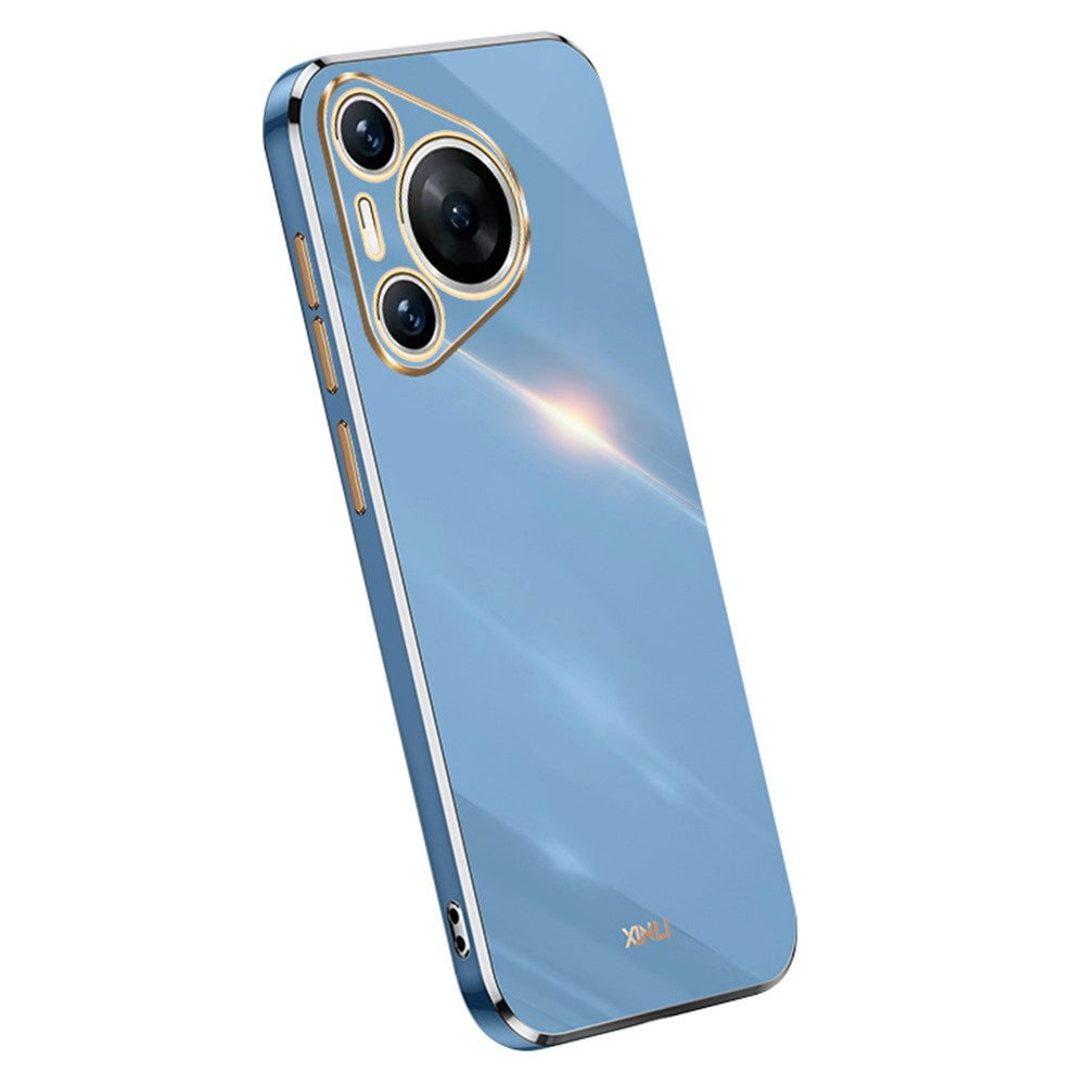 XINLI For Huawei Pura 70 Case Flexible TPU Electroplated Back Phone Cover