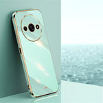 XINLI For Xiaomi Redmi A3 4G / Poco C61 4G TPU Case Precise Cut-Outs Lens Protection Electroplating Phone Cover