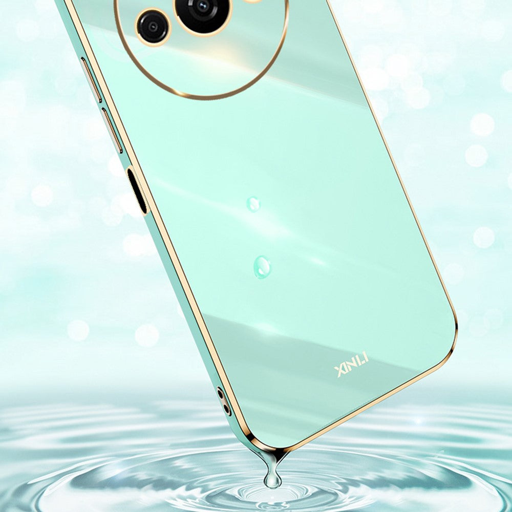 XINLI For Xiaomi Redmi A3 4G / Poco C61 4G TPU Case Precise Cut-Outs Lens Protection Electroplating Phone Cover
