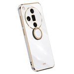 XINLI For Oppo Find X7 5G Phone Case Electroplating TPU Cover with Ring Kickstand