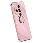 XINLI For Oppo Find X7 5G Phone Case Electroplating TPU Cover with Ring Kickstand