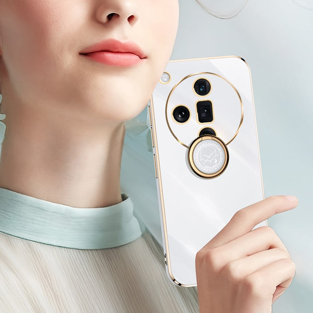XINLI For Oppo Find X7 5G Case Electroplating Soft TPU Back Phone Cover