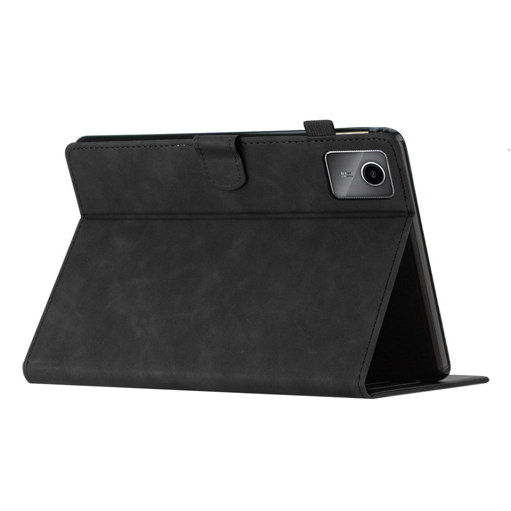 Läderfodral för Xiaomi Redmi Pad med kokosnötsträdpräglad surfplatta och kortplatser