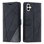 Til Samsung Galaxy A05 4G Læderetui Med Imprimerede Linjer Hudvenligt Pung Telefoncover