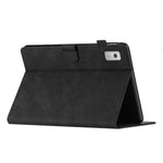 For Lenovo Tab M9 TB-310FU Case Card Slots PU Leather Coconut Tree Imprinted Tablet Cover Auto Wake / Sleep