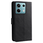 For Xiaomi Redmi Note 13 4G Case Calf Texture Leather Wallet Stand Cover Magnetic Clasp