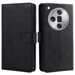 For Oppo Find X7 Ultra Case Calf Texture PU Leather Wallet Card Slots Flip Phone Cover