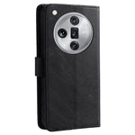 For Oppo Find X7 Ultra Case Calf Texture PU Leather Wallet Card Slots Flip Phone Cover