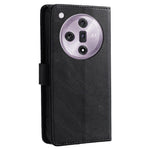 For Oppo Find X7 5G Case Calf Texture Leather Wallet Stand Cover with Magnetic Clasp
