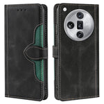 For Oppo Find X7 Ultra Wallet Case Straw Hat Pattern PU Leather Phone Cover
