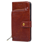 For Oppo Find X7 Ultra Case Zipper Pocket Wallet Leather Phone Cover