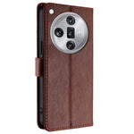 For Oppo Find X7 Ultra Case Zipper Pocket Wallet Leather Phone Cover