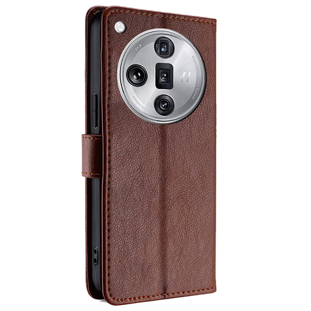 For Oppo Find X7 Ultra Case Zipper Pocket Wallet Leather Phone Cover