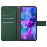 HT06 For iPhone 17e / 16e Drop-Proof Phone Case Rhombus Pattern PU Leather Wallet Cover