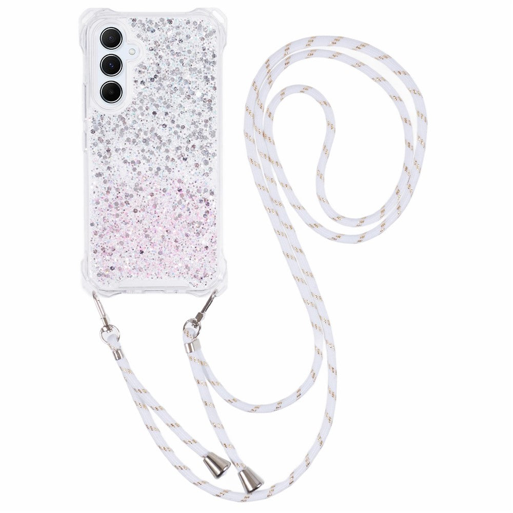 Samsung Galaxy A53 5G Gradient Fodral 4 Hörn Anti-fall mobilskal med Lång Rem