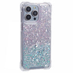 For iPhone 13 Pro Max Dual-Color Gradient Phone Case Anti-drop TPU+Acrylic Shell with Strap