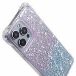 For iPhone 13 Pro Max Dual-Color Gradient Phone Case Anti-drop TPU+Acrylic Shell with Strap