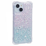 iPhone 13, tvåfärgat, gradientfodral, slim-fit TPU+akryl, mobilmobilskal med rem