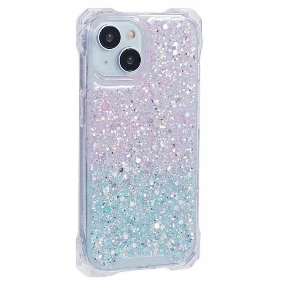 iPhone 13, tvåfärgat, gradientfodral, slim-fit TPU+akryl, mobilmobilskal med rem