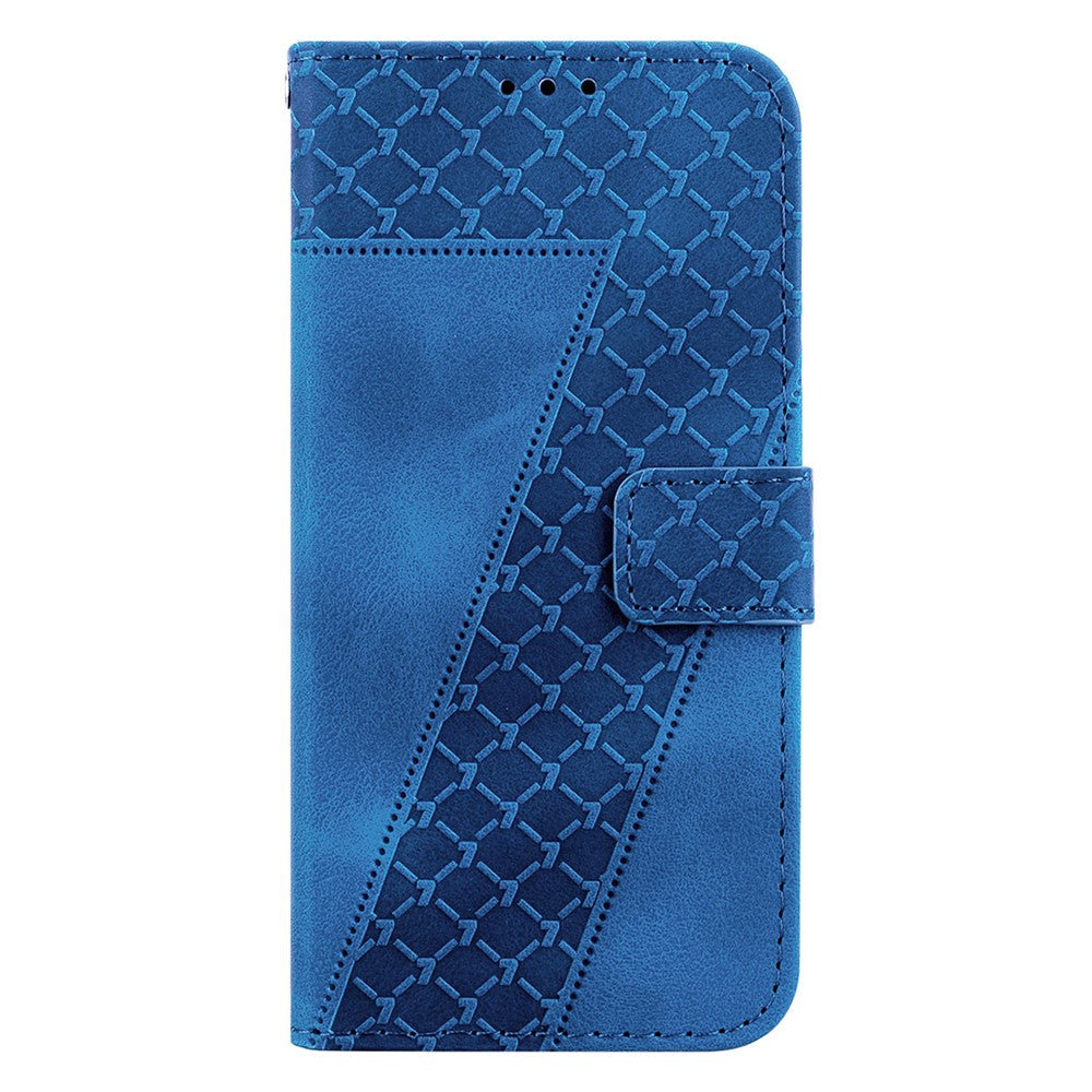 For Oppo Reno11 Pro 5G (Global) Wallet Case 7-Shape Imprint Anti-Drop Leather Phone Cover