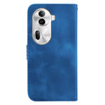 For Oppo Reno11 Pro 5G (Global) Wallet Case 7-Shape Imprint Anti-Drop Leather Phone Cover