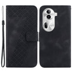 For Oppo Reno11 Pro 5G (Global) Wallet Case 7-Shape Imprint Anti-Drop Leather Phone Cover