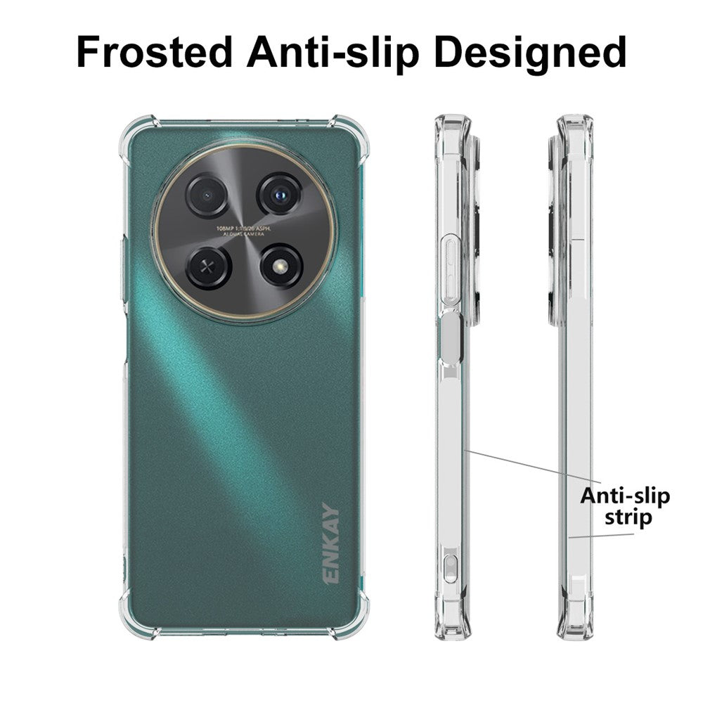 ENKAY HAT PRINCE För Huawei Nova 12i 4G Skal TPU Förstärkta Hörn HD Genomskinligt mobilskal