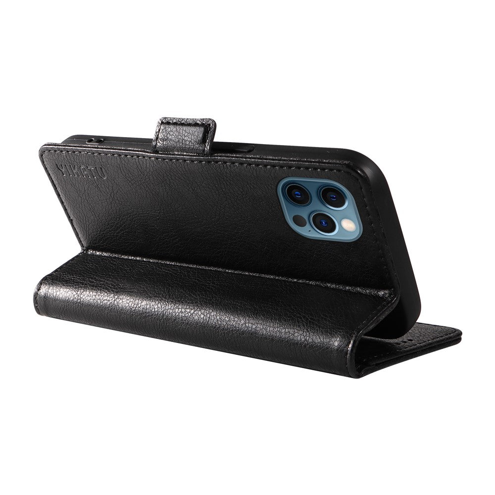 YIKATU YK-007 lædercover til iPhone 12/12 Pro, pungcover, beskyttende mobilcover