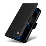 YIKATU YK-007 lædercover til iPhone 12/12 Pro, pungcover, beskyttende mobilcover