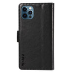 YIKATU YK-007 lædercover til iPhone 12/12 Pro, pungcover, beskyttende mobilcover