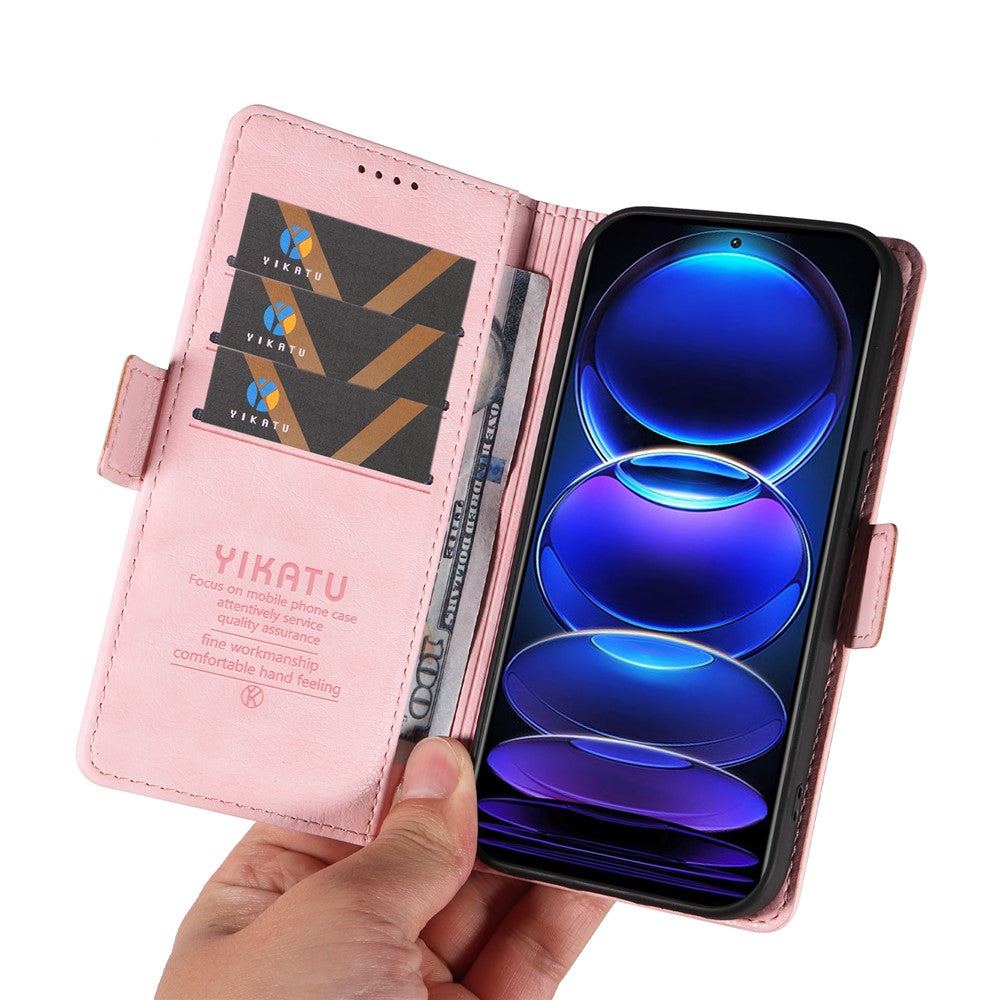 YIKATU YK-007 For Xiaomi Redmi Note 12 Pro+ 5G Case PU Leather Phone Cover with Wallet
