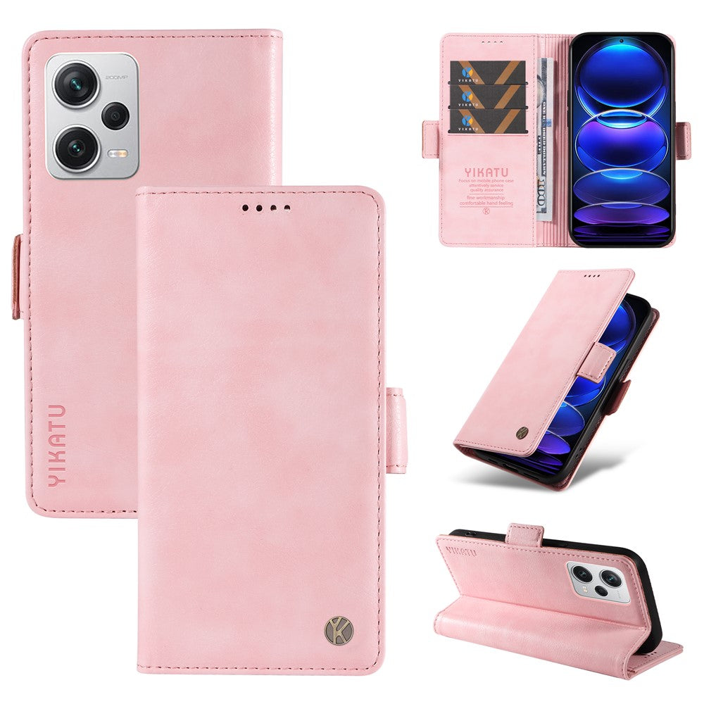 YIKATU YK-007 For Xiaomi Redmi Note 12 Pro+ 5G Case PU Leather Phone Cover with Wallet
