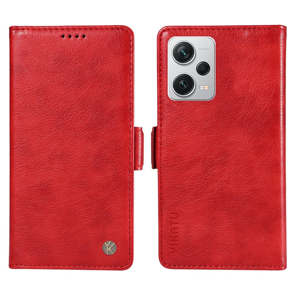 YIKATU YK-007 För Xiaomi Redmi Note 12 Pro+ 5G Skal PU-lädermobilfodral med plånbok