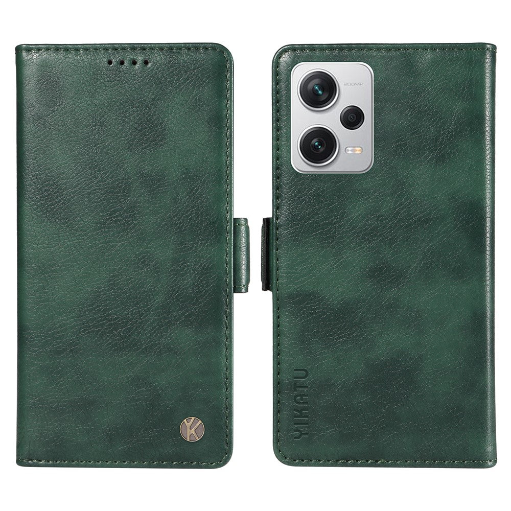 YIKATU YK-007 För Xiaomi Redmi Note 12 Pro+ 5G Skal PU-lädermobilfodral med plånbok