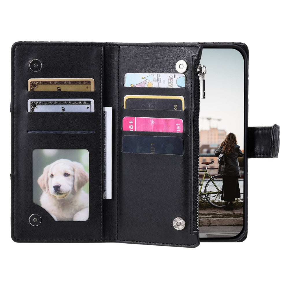 Style 012 for Xiaomi Redmi Note 12 4G Case Leather Phone Cover with Zipper Wallet Stand