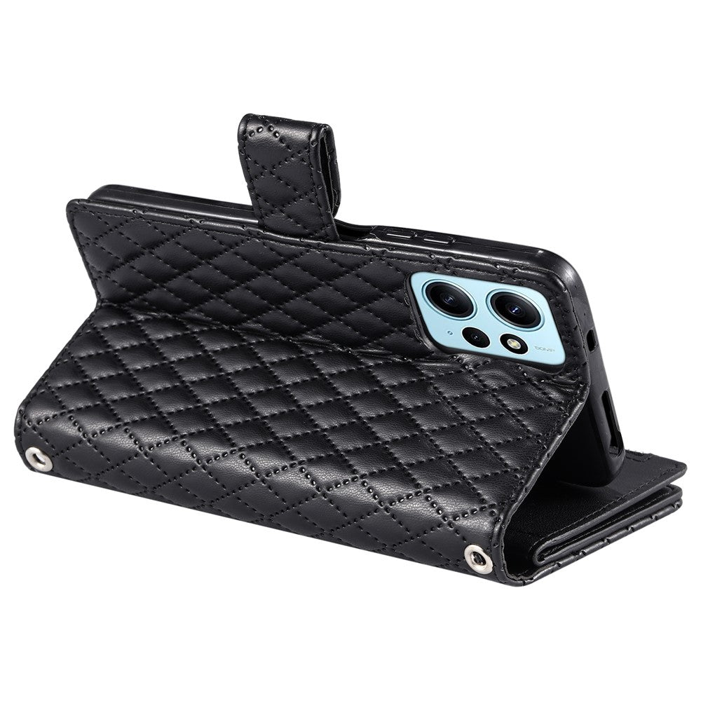 Style 012 for Xiaomi Redmi Note 12 4G Case Leather Phone Cover with Zipper Wallet Stand