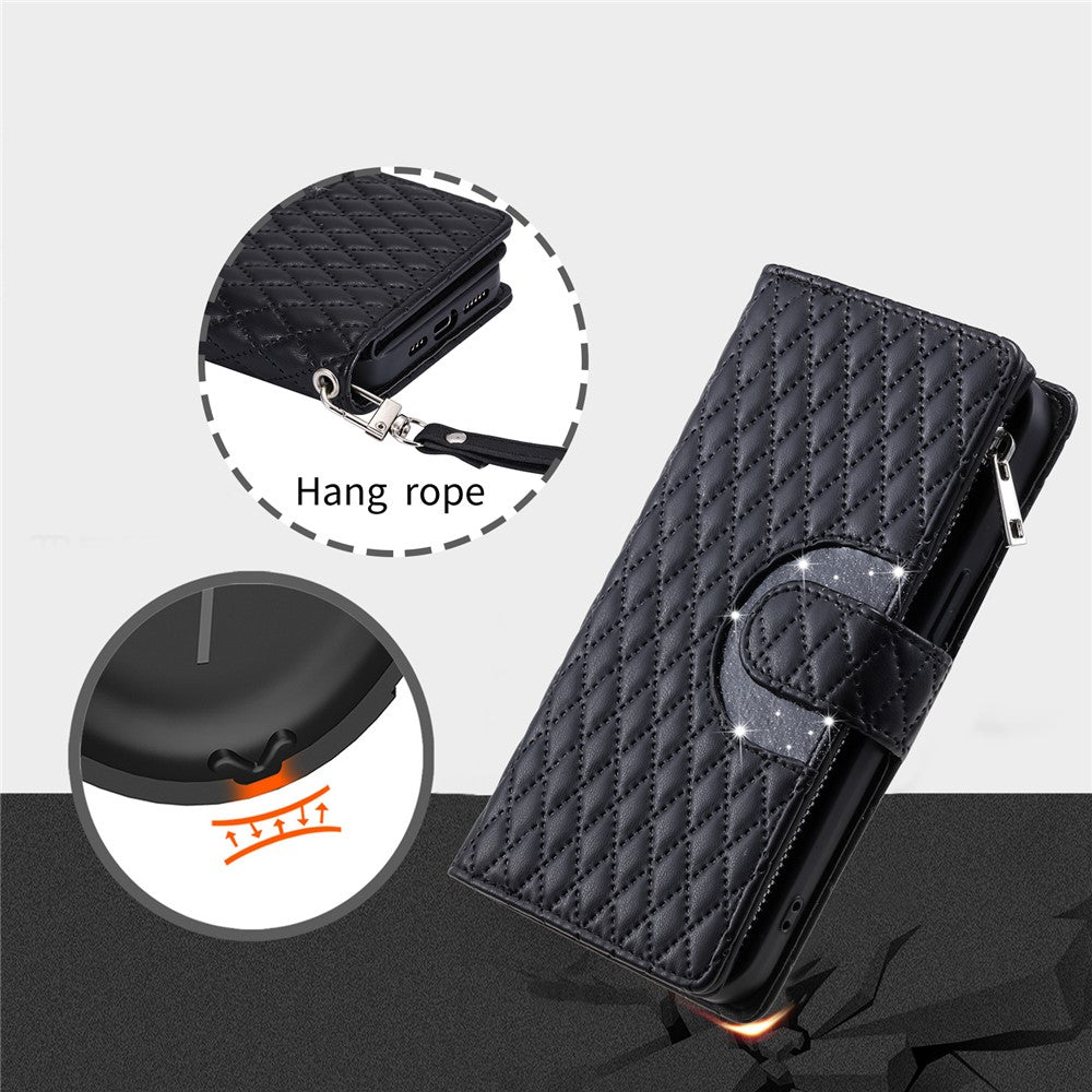 Style 012 for Xiaomi Redmi Note 12 4G Case Leather Phone Cover with Zipper Wallet Stand