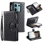 Style 012 for Xiaomi Redmi Note 13 5G Case Zipper Wallet PU Leather Rhombus Phone Cover