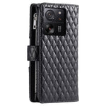 Style 012 for Xiaomi 13T / 13T Pro / Redmi K60 Ultra Wallet Case PU Leather Rhombus Pattern Phone Cover