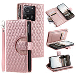 Style 012 for Xiaomi 13T / 13T Pro / Redmi K60 Ultra Wallet Case PU Leather Rhombus Pattern Phone Cover