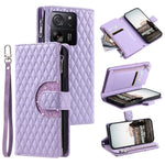Style 012 for Xiaomi 13T / 13T Pro / Redmi K60 Ultra Wallet Case PU Leather Rhombus Pattern Phone Cover