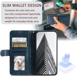 013 Style For iPhone 6 / 6s / 7 / 8 4.7-inch / SE(2020) / SE(2022) Case 6 Card Slots Wallet Flip Stand Phone Cover