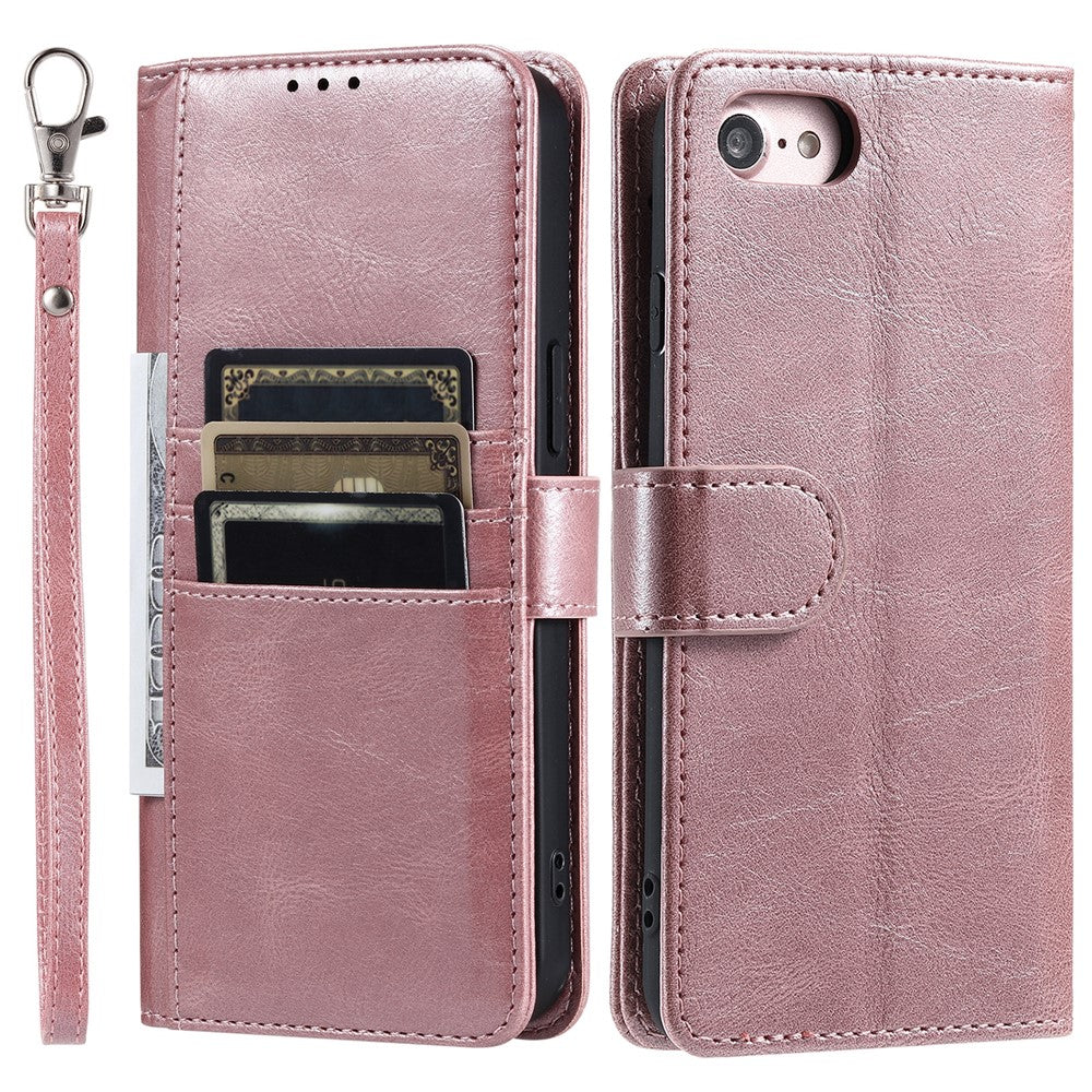 013 Style For iPhone 6 / 6s / 7 / 8 4.7-inch / SE(2020) / SE(2022) Case 6 Card Slots Wallet Flip Stand Phone Cover
