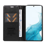 YIKATU YK-006 For Samsung Galaxy S21 5G / S21 4G Wallet Phone Case Litchi Texture Leather Flip Cover