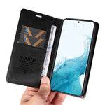 YIKATU YK-006 For Samsung Galaxy S21 5G / S21 4G Wallet Phone Case Litchi Texture Leather Flip Cover