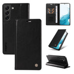 YIKATU YK-006 For Samsung Galaxy S21 5G / S21 4G Wallet Phone Case Litchi Texture Leather Flip Cover