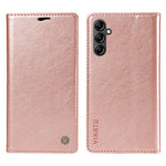 YIKATU YK-006 För Samsung Galaxy A24 4G (162,1 X 77,6 X 8,3 mm) mobilskal Litchitexturerat Läder Flip Plånboksfodral