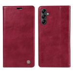 YIKATU YK-006 För Samsung Galaxy A24 4G (162,1 X 77,6 X 8,3 mm) mobilskal Litchitexturerat Läder Flip Plånboksfodral